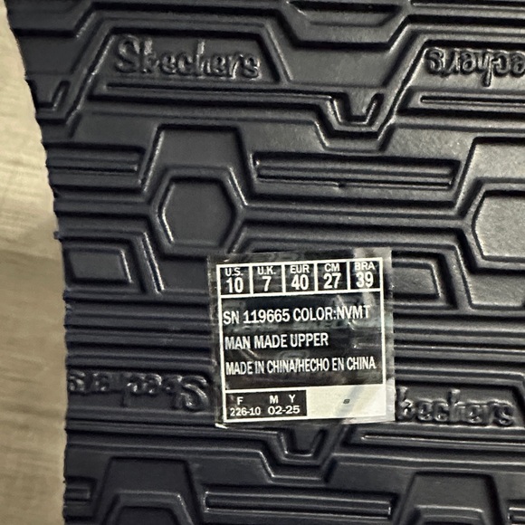 Skechers Cali Navy Sandals with Pink Floral Design Yoga Foam - Picture 2 of 3